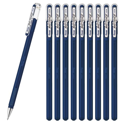 Pentel Ballpoint Pen Color Matte Hop Navy Blue 10 Pens K110-VCA - color: blue (navy blue)