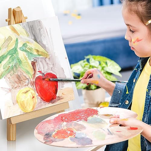 Mimorou 64 Pack Mini Canvas with Easel for Painting Wood,3 X 3 Inch - size: 3 x 3 Inch