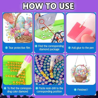 LPDJITO Cross Diamond Art Hanging Kit for Adult, Special Shaped Rhinestone,DIY Acrylic Cross 5D Diamond Art Painting Window Pendants Home Garden Wall Hanging Kits Hanging Ornament - color: Color-14