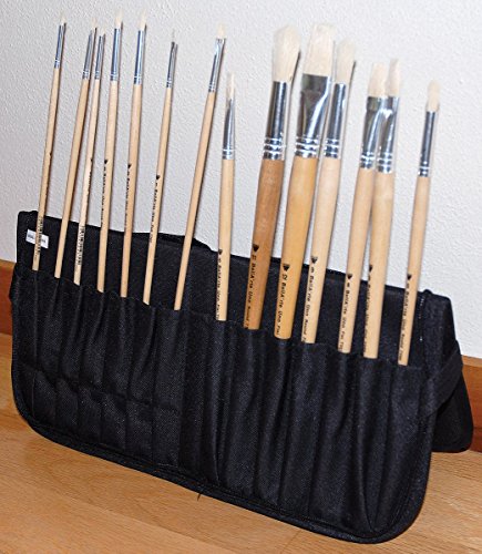 Martin Universal Design Just Stow-It Easel-Back Brush Case, Black, 1 Each (66-JS1702)