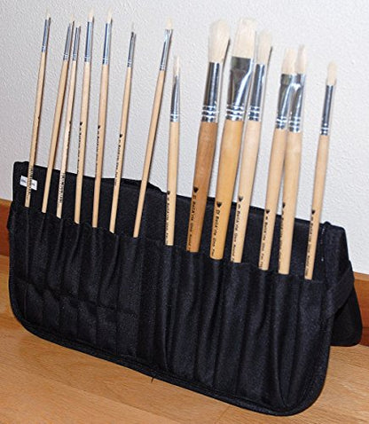 Martin Universal Design Just Stow-It Easel-Back Brush Case, Black, 1 Each (66-JS1702)