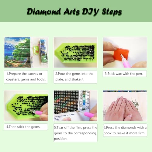 Lanzeyo Diamond Painting Kits for Adults, Adult Hand Crafts Diamond Art Kits, Succulent Diamond Dots Kits, Gem Art for Living Room Wall Art (Succulent) - color: 04 Succulent