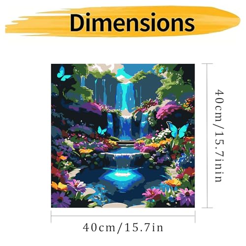 Landscape Scenery Paint by Numbers Kit for Adults Beginner 16X16 inch - color: PB206-1