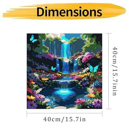 Landscape Scenery Paint by Numbers Kit for Adults Beginner 16X16 inch - color: PB206-1