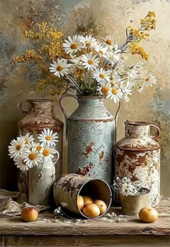 Diamond Art Kits for Adults,Vintage Flower Diamond Painting Kits 12x16in | Diamond Painting Kit - Sparkling Full Drill Design Perfect for Home Decor, Holiday Gifting, And Relaxing Crafting 12x16inch - color: DP02777
