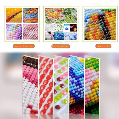 Forest Cabin Diamond Painting Kits for Adults Beginners Gem Art DIY Craft - color: KM549-1