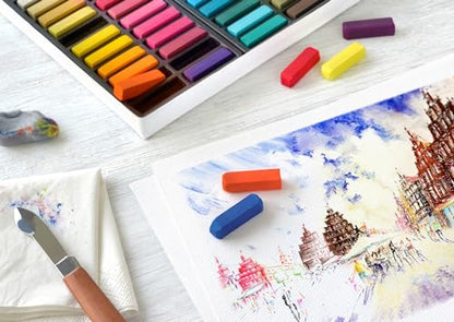 Faber-Castel FC128272 Creative Studio Soft Pastel Crayons (72 Pack), Assorted