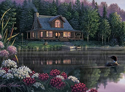 Ledgebay Paint by Numbers Kit for Adults, 16x20 Unframed Canvas - color: Still Waters, size: 16" x 20" Unframed