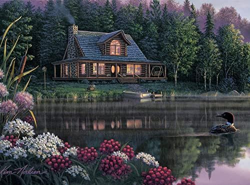 Ledgebay Paint by Numbers Kit for Adults, 16x20 Unframed Canvas - color: Still Waters, size: 16" x 20" Unframed