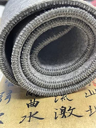 Easyou Chinese Calligraphy Felt Mat Sumi Painting Desk Pad 50 * 70cm (19.6"*27.5") Thick (Grey without grids) - color: Grey without grids