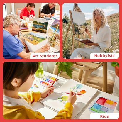 Simetufy 24 Pcs 11x14Inch Flat Canvas Boards for Painting, Art Panels (Pack of 2) - size: 11"x14" (Pack of 2)