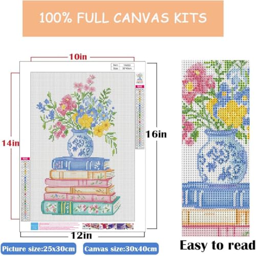 WUSARPLY Flower Diamond Painting Kits for Beginner Adults - color: YA003