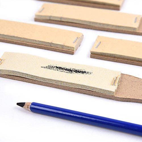 Sandpaper Sharpener - 5 Pieces Sketch Sandpaper Pencil Sharpener Lead Pointer Art Drawing Tool for Adults, Teens, Artists