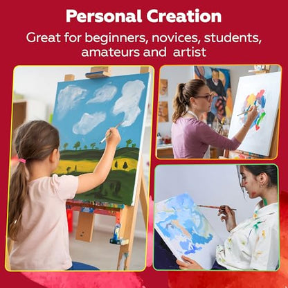 Stretched Canvas for Painting,10Pack 9X12 Inch Stretched White Blank Canvas,8 Oz Triple Primed 5/8" Profile Stretched Canvas,100% Cotton,Canvases for Painting, for Acrylics, Oils - style: 10 PACK 9X12