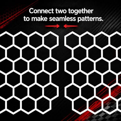 LiME LiNE Reusable Airbrush Stencil Sets for Airbrushing, Custom Paint & Crafting (Honeycomb Hexagon Stencil Set) - style: Honeycomb Hexagon Stencil Set
