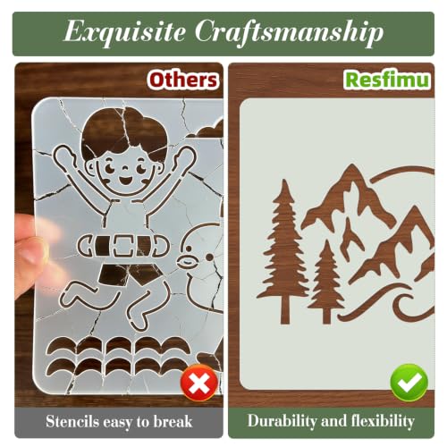Forest Animal Stencils for Crafts Reusable 25Pcs Stencils(5.8X5.8 Inch) - color: Animal 3