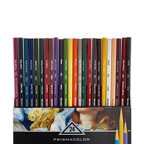Prismacolor 2427 Premier Verithin Colored Pencils, 24-Count - size: 24 Count (Pack of 1)