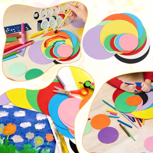 PATIKIL 60 Sheet Circle Card Stock, 2 Inch Round Cutouts Paper Thick Cardstock Coaster for DIY Craft Projects Printing Supplies Bulletin Board Decor, Black | Cutouts Paper Coaster for Office Supplies DIY Craft Projects Classroom Printing Bulletin Board De