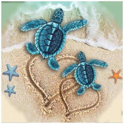 Lophomie Diamond Art Kits for Adults, 5D Sea Turtle Diamond Painting Kits - color: Diamond Art Turtle, size: 13.8x13.8in (35x35cm)