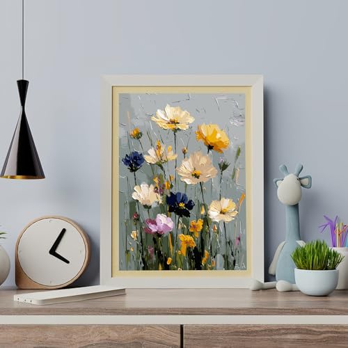 CHWGLFGG Wild Flowers Paint by Numbers Kit for Adults Beginner 16X20 inch - color: PB278-1