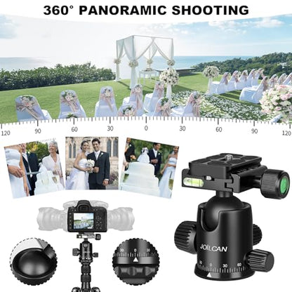 80/85 inches Heavy Duty Tripod for Camera Phone, 85" Camera Tripod Monopod - color: Black