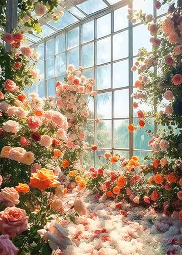 ZRIZQ Paint by Numbers Kit for Adults Beginners,Floral DIY Painting Set,Relaxing Creative Craft Activity,16x20 Inch-Flowers 13 - color: 16"X20"Rolled Canvas(Frameless)-Flowers 13