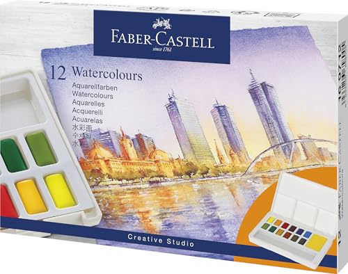 Faber-Castell Watercolour Paint Set, Multicoloured - size: 0.03 Fl Oz (Pack of 1)
