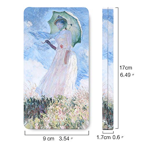 qianshan 40Pcs Empty Half Pans Watercolor Tin Palette with Magnetic Stripe | Travel Tin Palette Case,Portable Artist Paints Half Pan Kits,DIY Watercolor Oils Acrylics Painting Drawing Monet - color: Monet