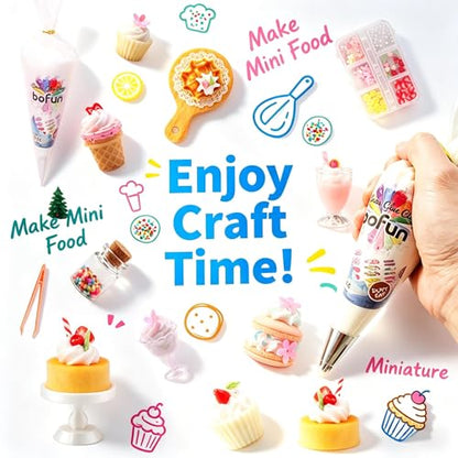 BoFUN Make Mini Dessert Craft Kit for Teens &Adults with Display Frame