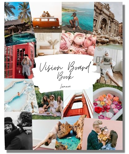 Lamare Vision Board Book -1000+ Images, Vision Board Supplies for Women | Design Your Dream Life | Vision Board Kit, Vision Board Magazines, Collage Book for Manifestation & Scrapbooking - color: New Release