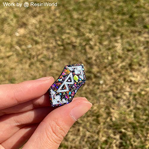 ResinWorld Rune Set Mold for Resin, Viking Divination Runes Resin Mold, Runes Dice Large Viking Rune Compass Silicone Mold