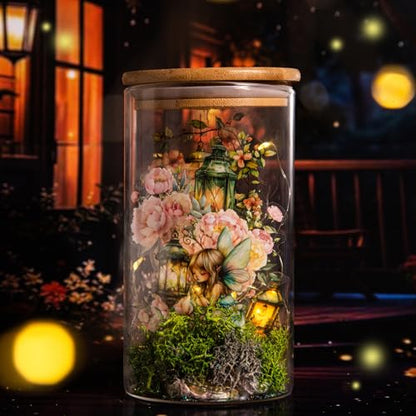 90PCS Firefly Lamp PET Stickers, Fairy Tale Lantern Stickers for Scrapbooking, Journaling and DIY Crafts - color: Firefly Lantern