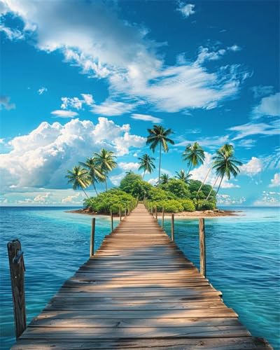 ZRIZQ Landscape Paint by Numbers Kit for Adults Beginner,Scenery,16x20 | Full set with rich paints,wooden brushes,rolled canvas.Calming activity.Beginner friendly.Just open and paint. - color: 16"X20"Rolled Canvas-Landscape 13