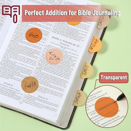 Mr. Pen- Round Transparent Sticky Notes, 1.1” Diameter, 14 Pads, 560 Sheets - color: Golden Harvest, size: 560 pcs