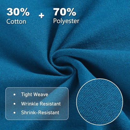 12oz Heavy Duty Canvas Fabric, 59" W Natural Cotton Duck Cloth 1 Yard - color: Blue, size: Pre Cut - 1 Yard