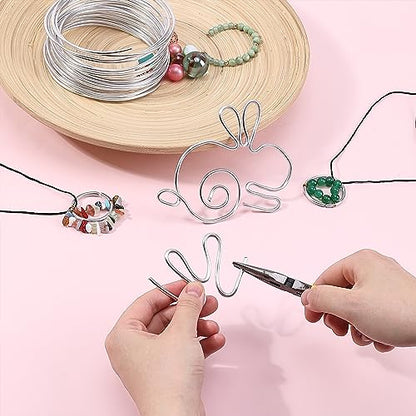Mr. Pen- 9 Gauge Aluminum Craft Wire, 3 mm, 32.5 Feet | Bendable Metal Wire for Sculpting, Jewelry, Floral and Wreath Making, Crafting, Christmas Ornaments, Beading, Bonsai Training - size: 32.5 Feet x 3 mm