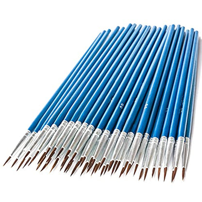 Fine Tip Paint Brushes,BWLKY 60Pcs Miniature Paint Brushes Fine Detail 00 Paint Brush Tiny Painting Brushes for Acrylic Oil Watercolor, Face Nail Art Craft