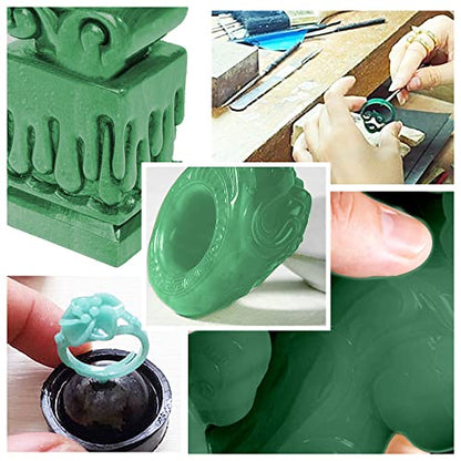 Carving Wax Block Lost Wax Casting Jewelry Molding Tool Mold Sculpting 1 Pound (Green Wax Block) - color: Green Wax Block