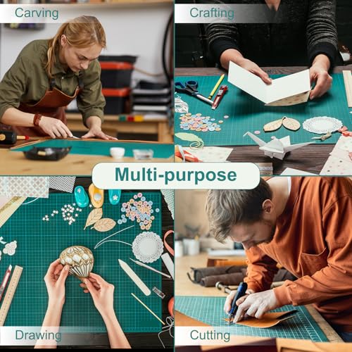 Prime Vinyl Cutting Mat, 23" x 35" Large Self Healing Sewing Mat, 5-Ply Heavy Cut Board, Rotary Cutting Mat for Crafts, Sewing Supplies and Quilting Tools.