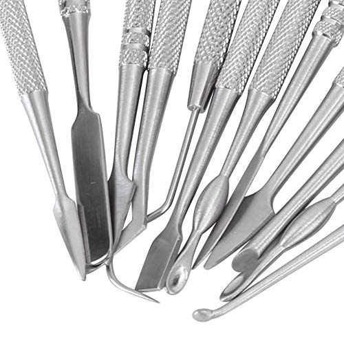 Carving Tool, Wax Carvers Set Double Ended Stainless Steel Polymer Pottery Clay Carving Tool