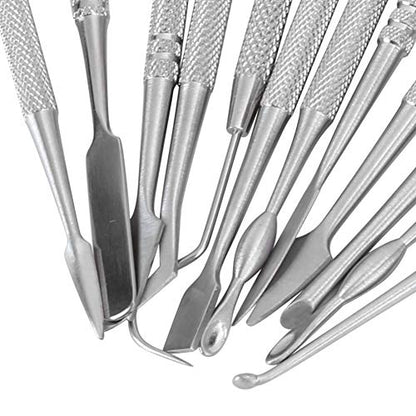 Carving Tool, Wax Carvers Set Double Ended Stainless Steel Polymer Pottery Clay Carving Tool