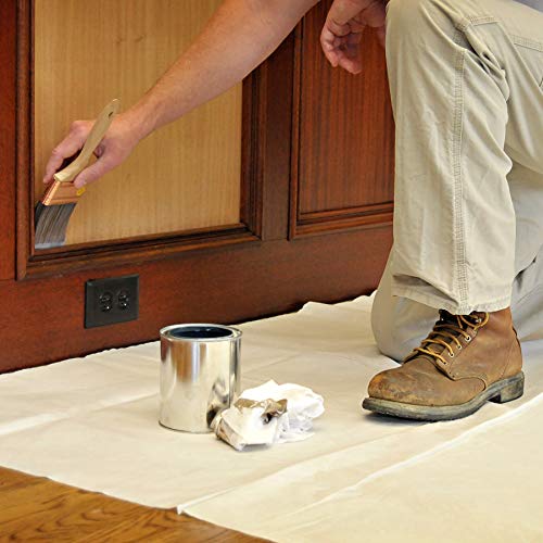 Trimaco SuperTuff Paper/Poly Drop Cloth Runner, 4-feet x 10-feet, Whites - size: 4ft x 10ft