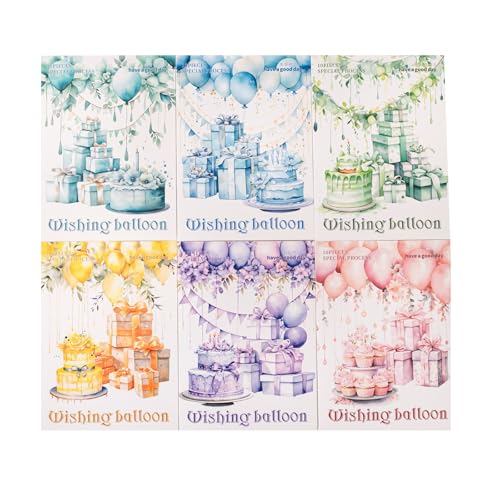 60 PCS Exquisite Fantasy Wishing Balloon Glitter Shiny PET Sticker - color: Wishing Balloon