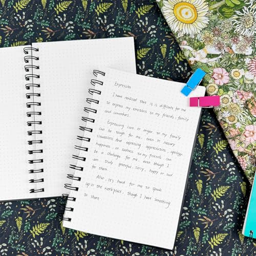 A5 Dotted Journal Spiral Notebook | 4 Pack Dot Grid Notebook Hardcover Notebook Thick Dotted Paper Notebook Hardcover Journal for School, Office, Artist - size: A5, style: DOTTED NOTEBOOK