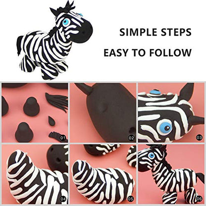 Cutedeer White Air Dry Clay, 1.1lb Foam Modeling Clay, Soft Squishy Molding for Kids Adults, Arts & Crafts Project Slime Supplies(1.1lb - 2 Pack, White) - color: White, size: 1.1lb - 2 PACK