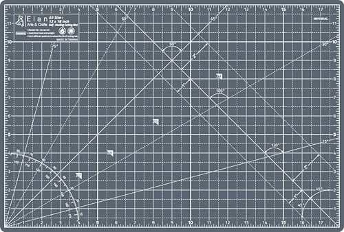 Elan Cutting Mat A3 Gray, Self Healing Cutting Mat 12x18 Inch, 5-Ply Craft Board Gray, Hobby Board for Crafts 12x18 Inch - style: 18 x 12"