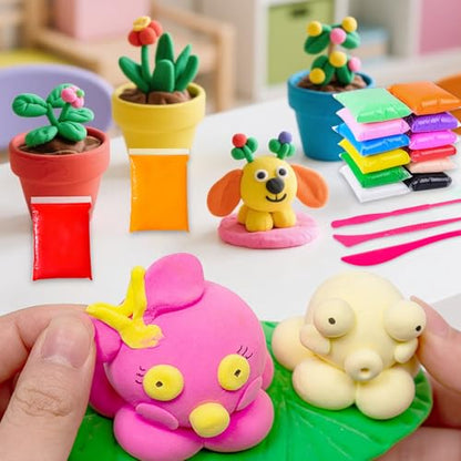 Yellow Air Dry Clay Wolwefa 36 Packs Air Dry Foam Clay, Moldable Super Light Clay Perfect for Arts, Crafts, Classroom Teaching - color: Yellow