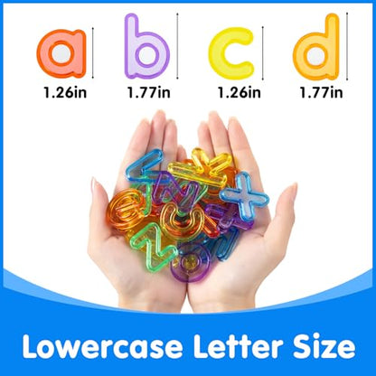 Light Box with Letters & Cards Set (Orange) | Educational Toys for Tracing, Sensory Play & Early Learning, Light Table for Kids - style: Orange