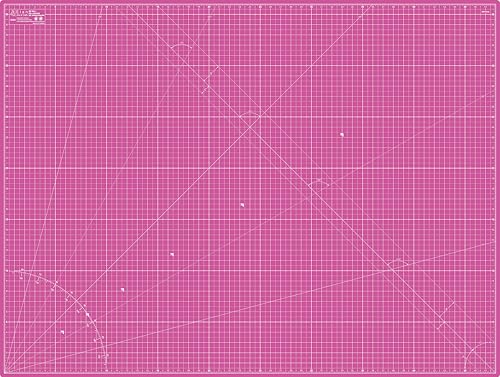 Elan Cutting Mat A0 Pink & Purple, Extra Large Self Healing Cutting Mat 36 x 48 Inch, 5-Ply Craft Board Pink, Hobby Board for Crafts 36x48 Inch - style: 48" x 36"