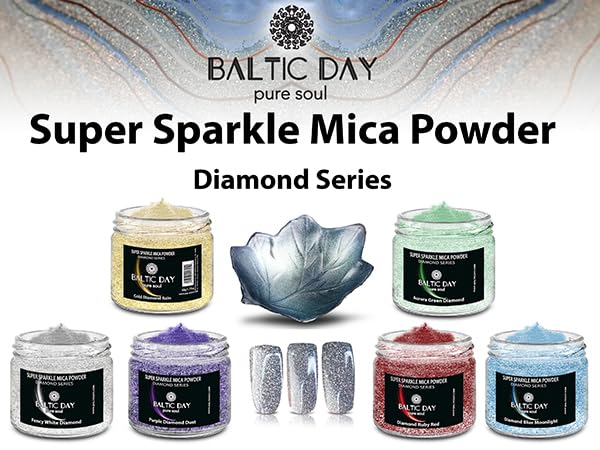 Sparkle Mica Powder [ Diamond Ruby Red ] - Red Glitter Mica Powder - Red Resin Glitter for Epoxy Resin - Shimmer Pigment - Diamond Dust for Candles - color: Diamond Ruby Red